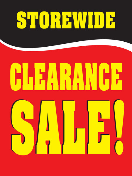 Buy our Clearance Sale banner from Signs World Wide