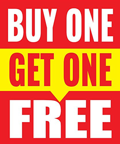 Buy one, get one free