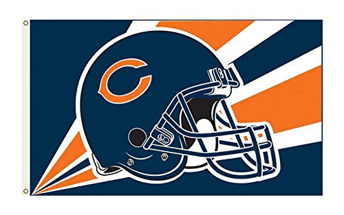 Chicago Bears Helmet 3'X5' Premium NFL Flag 