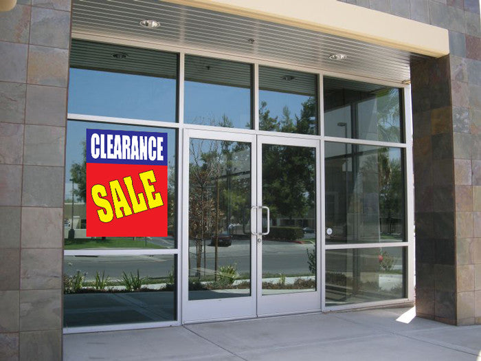 Clearance Sale 18x24 Store Business Retail Promotion Signs
