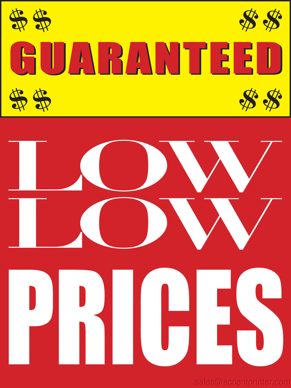 great prices sign